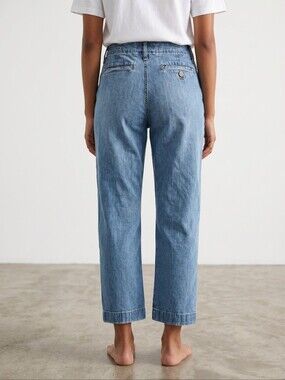 Lauren Ralph Lauren Newbury Crop Jeans In Soft Medium Wash 4